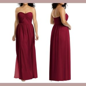 NWD Social Bridesmaids [‎ 8 ] Strapless Georgette '8159' A-Line Gown